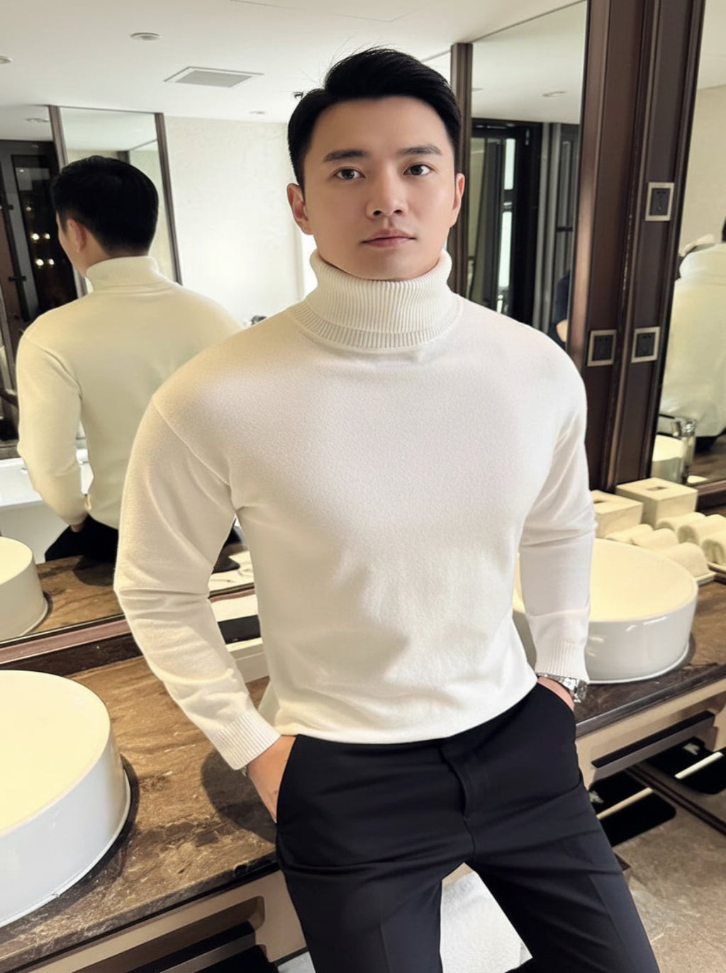 Autumn Winter Sweaters - Korean Fleece Turtleneck