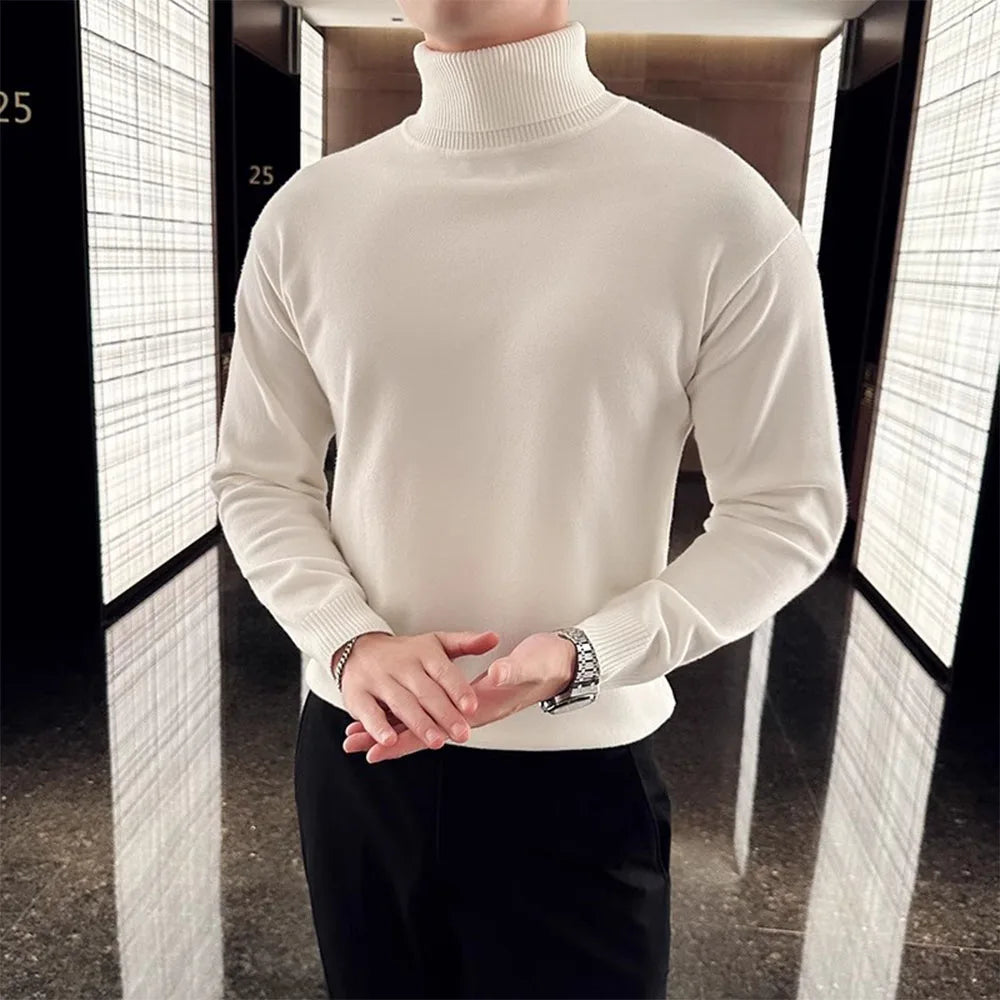 Autumn Winter Sweaters - Korean Fleece Turtleneck
