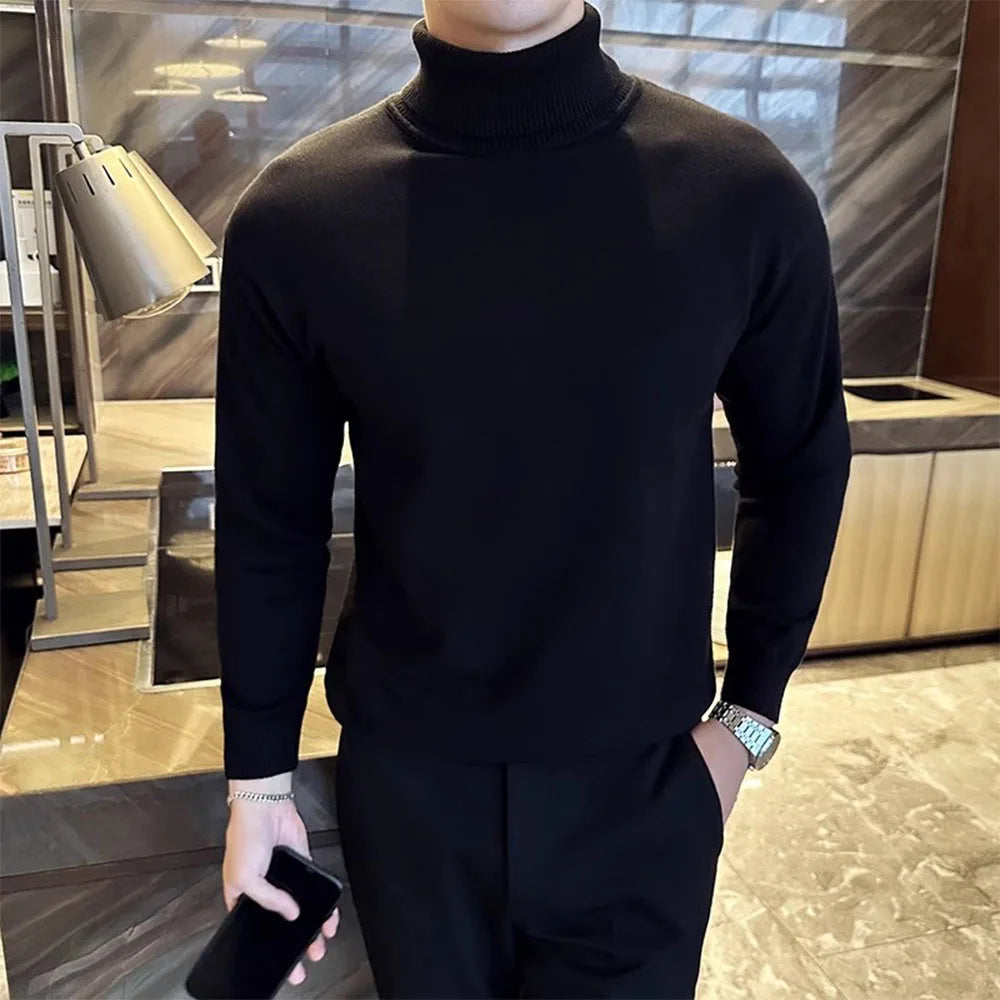 Autumn Winter Sweaters - Korean Fleece Turtleneck