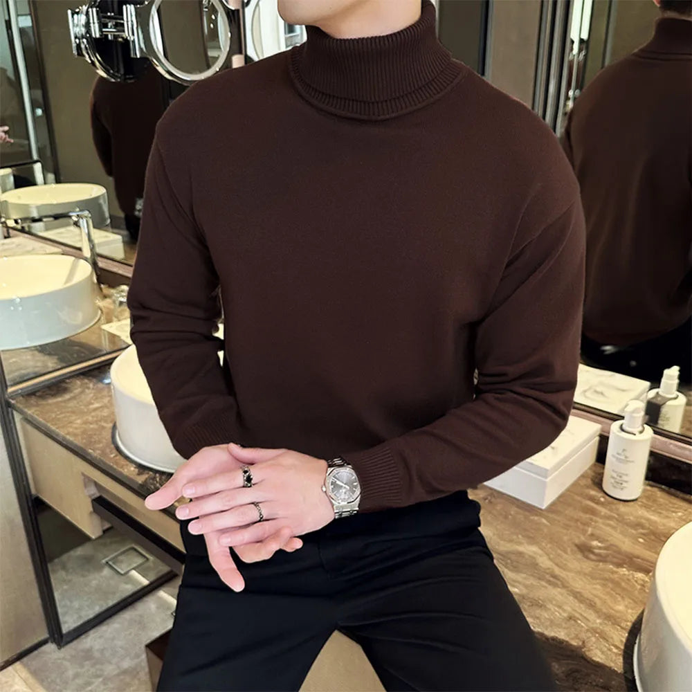 Autumn Winter Sweaters - Korean Fleece Turtleneck