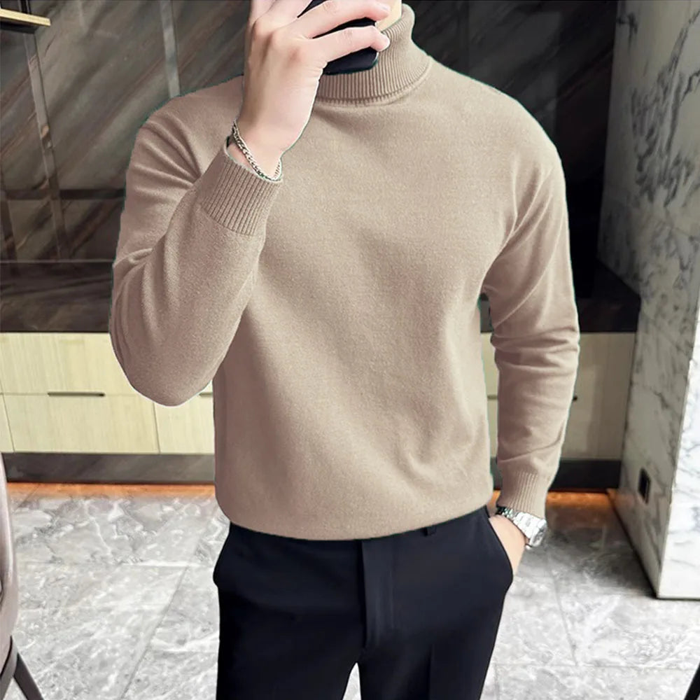 Autumn Winter Sweaters - Korean Fleece Turtleneck